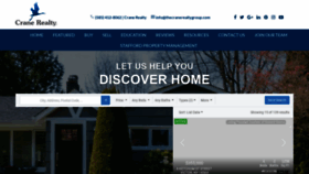 What Thecranerealtygroup.com website looked like in 2020 (3 years ago)