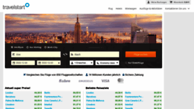 What Travelstart.de website looked like in 2020 (3 years ago)