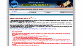 What Thongtindaotao.sgu.edu.vn website looked like in 2020 (3 years ago)