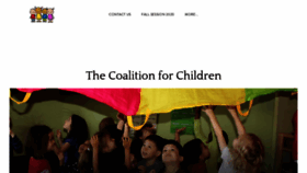 What Thecoalitionforchildren.org website looked like in 2020 (3 years ago)
