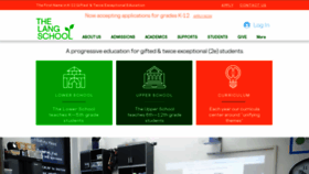 What Thelangschool.org website looked like in 2020 (3 years ago)