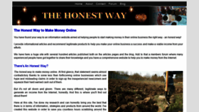 What Thehonestway.com website looked like in 2020 (3 years ago)