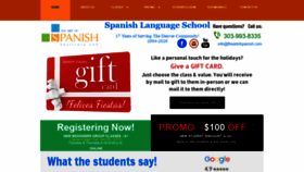 What Theartofspanish.com website looked like in 2020 (3 years ago)