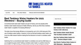 What Tanklessheaterguides.com website looked like in 2020 (3 years ago)