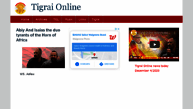 What Tigraionline.com website looked like in 2020 (3 years ago)