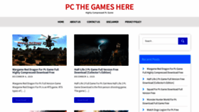 What Thepcgameshere.com website looked like in 2020 (3 years ago)