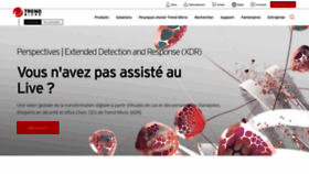 What Trendmicro.fr website looked like in 2020 (3 years ago)