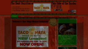 What Taco-maya.com website looked like in 2020 (3 years ago)