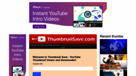 What Thumbnailsave.com website looked like in 2020 (3 years ago)