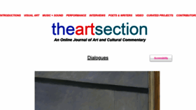 What Theartsection.com website looked like in 2020 (3 years ago)