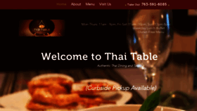 What Thai-table.com website looked like in 2020 (3 years ago)