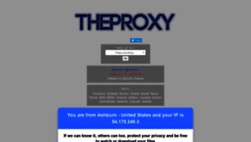 What Theproxy.ws website looked like in 2020 (3 years ago)