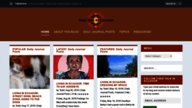What Toddtalkinecuador.com website looked like in 2020 (3 years ago)