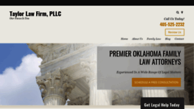What Taylorlawfirmok.com website looked like in 2020 (3 years ago)