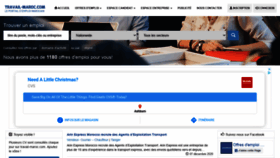 What Travail-maroc.com website looked like in 2020 (3 years ago)