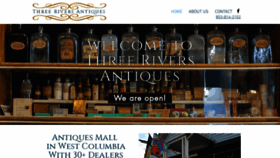 What Threeriversantiques.com website looked like in 2020 (3 years ago)