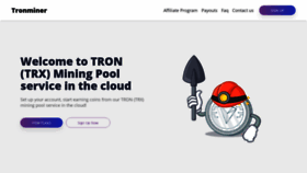 What Tronminer.cc website looked like in 2020 (3 years ago)