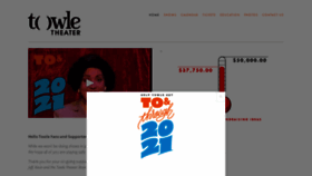 What Towletheater.org website looked like in 2020 (3 years ago)