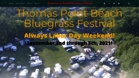 What Thomaspointbeachbluegrass.com website looked like in 2020 (3 years ago)