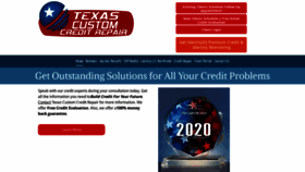 What Texascustomcreditrepair.com website looked like in 2020 (3 years ago)