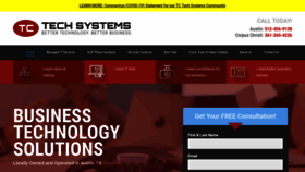 What Tctechsystems.com website looked like in 2020 (3 years ago)