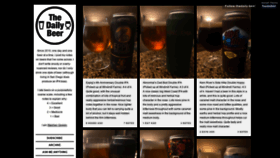 What Thedaily.beer website looked like in 2020 (3 years ago)