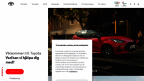 What Toyota.se website looked like in 2020 (3 years ago)