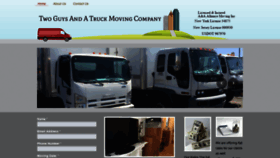 What Twoguysandatruckmoving.com website looked like in 2020 (3 years ago)