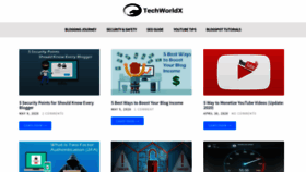 What Techworldx.com website looked like in 2020 (3 years ago)