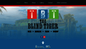 What Theblindtigerbiloxi.com website looked like in 2020 (3 years ago)