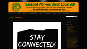 What Twulocal260.com website looked like in 2020 (3 years ago)