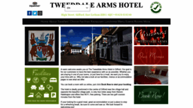 What Tweeddalearmshotel.com website looked like in 2020 (3 years ago)