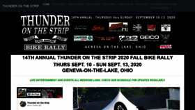 What Thunderonthestrip.com website looked like in 2020 (3 years ago)