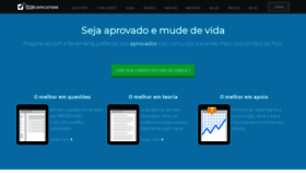 What Tecconcursos.com.br website looked like in 2020 (3 years ago)