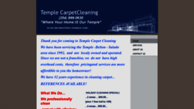 What Templecarpetcleaning.com website looked like in 2020 (3 years ago)