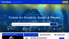 What Tixbag.com website looked like in 2020 (5 years ago)