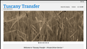 What Tuscanytransfer.it website looked like in 2020 (3 years ago)