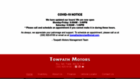 What Towpathmotors.com website looked like in 2020 (3 years ago)