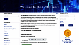 What Thefredreport.com website looked like in 2020 (3 years ago)