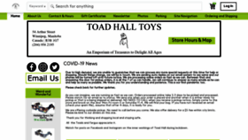 What Toadhalltoys.ca website looked like in 2020 (3 years ago)