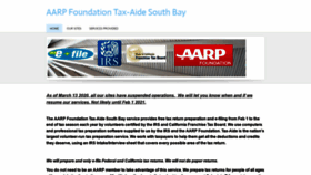What Taxaide-southbay.org website looked like in 2020 (3 years ago)