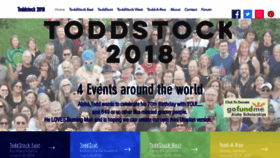 What Toddstock-2018.com website looked like in 2020 (3 years ago)