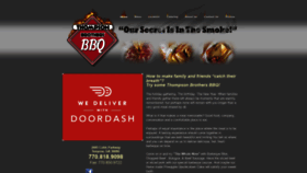 What Thompsonbbq.com website looked like in 2020 (3 years ago)