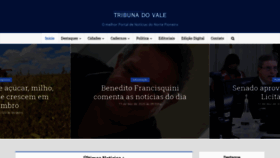 What Tribunadovale.com.br website looked like in 2020 (3 years ago)