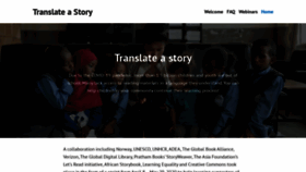 What Translateastory.org website looked like in 2020 (3 years ago)
