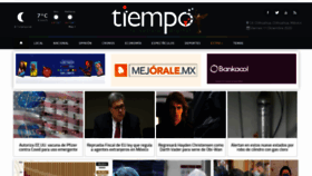 What Tiempo.com.mx website looked like in 2020 (3 years ago)