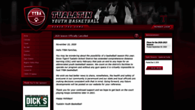 What Tualatinyouthbasketball.com website looked like in 2020 (3 years ago)