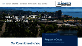 What Tdbenefits.ca website looked like in 2020 (3 years ago)