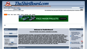 What Theshirtboard.com website looked like in 2020 (3 years ago)