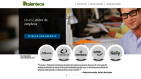 What Talenteca.com website looked like in 2020 (3 years ago)